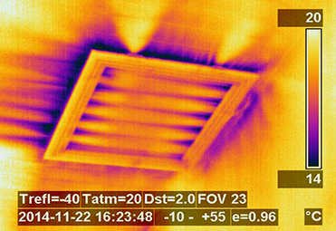 Discover defects in heating, ventilation and air conditioning with an infrared thermography survey